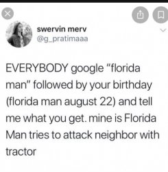Florida man birthday Meme Template
