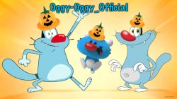 Oggy-Oggy_Official’s announcement template (Halloween edition) Meme Template