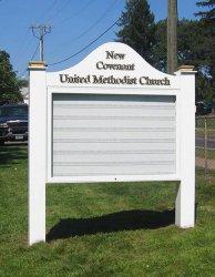 Blank church sign Meme Template