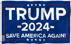 Trump 2024 flag Meme Template