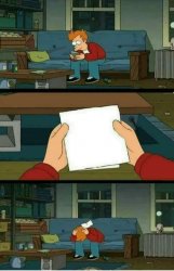 Fry crying Meme Template