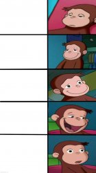 Going Through a Plan Portrayed by Curious George Meme Template