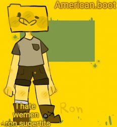 American.boots ron temp Meme Template