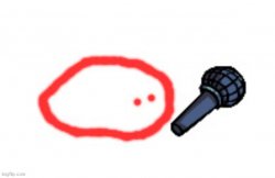 blobie with a mic Meme Template