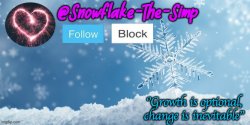 Snowflake-The-Simp temp Meme Template