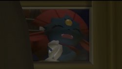 Weavile laughing through a window Meme Template