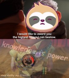 Sloth award Meme Template