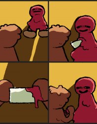 Gaud Brings A Message Meme Template