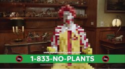 Ronald McDonald No-Plants Meme Template