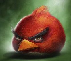 realistic angrybird Meme Template
