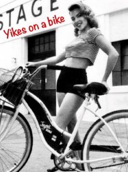 Kylie Yikes on a Bike Meme Template