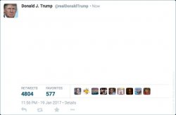 Blank Trump Tweet Meme Template