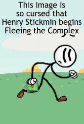 Henry Stickmin Fleeing the complex Meme Template