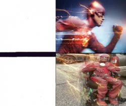 Flash and slow flash Meme Template