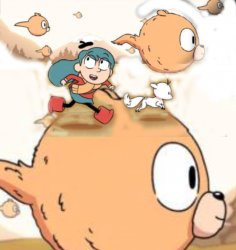 hilda running Meme Template