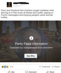 Funny Facebook fact-checker alert Meme Template