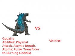 Godzilla vs. something Meme Template