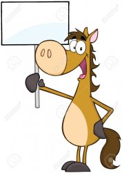 Horse with sign Meme Template