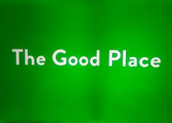 The good place title Meme Template