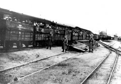 Auschwitz-Birkenau train ride Meme Template