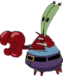 Mr. Krabs running Meme Template