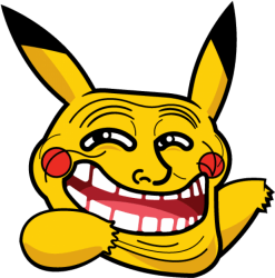 Troll pikachu Meme Template