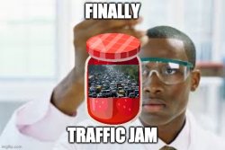 Traffic jam Meme Template