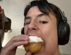 dumbass eating a cupcake Meme Template