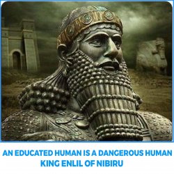 King Enlil of Nibiru Meme Template