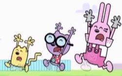 Wubbzy Walden and Widget Are Running and Scream Meme Template