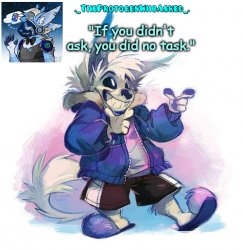 TheProtogenWhoAsked Furry Sans Part 3 Announcement Template Meme Template