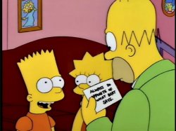 Bart Homer Card Meme Template