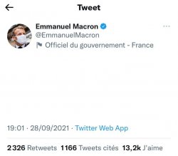 macron tweeter Meme Template