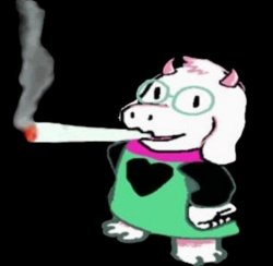 ralsei smoking Meme Template