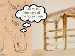 Bad Horse Cage Meme Template