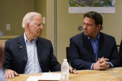 Biden and DeSantis Meme Template