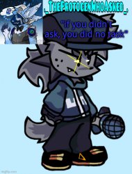 Theprotogenwhoasked tapi announcement temp Meme Template