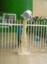 bailing water over fence Meme Template