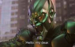 Spider-Man Green Goblin Hello my dear Meme Template