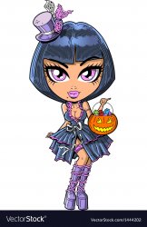 beaztiful goth girl ready for halloween Meme Template