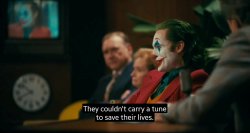 Joker They couldn't carry a tune to save their lives Meme Template