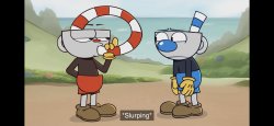 Cuphead Slurp Meme Template