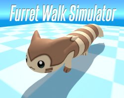 Furret Walk simulator Meme Template