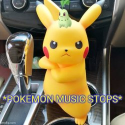 *Pokemon music stops* Meme Template