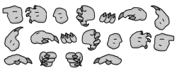 MC sprite sheet hands Blank Template - Imgflip