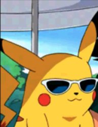Sunglasses Pikachu Meme Template