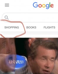 Google shopping invest Meme Template