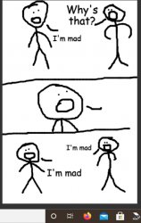 I'm mad Meme Template