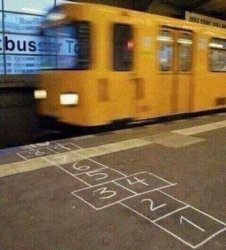 Hopscotch And Get Ran Over By A Train Meme Template