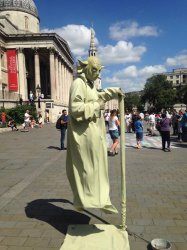 London Floating Yoda Meme Template